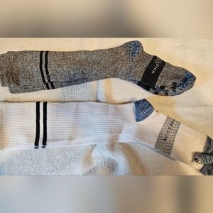 Bonbas Compression Knee-Highs.  Size 6-10, Gray Tones - 2 Pair.